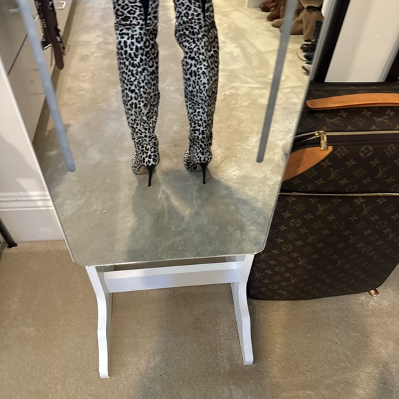 Jimmy Choo Leopard Print Over-the-Knee Boots - Picture 3 of 8